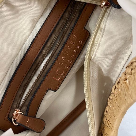 LC Lauren Conrad Summer Beach Trend Boho Hippie Festival Straw Clutch Bag Purse - Picture 4 of 6